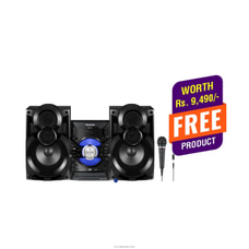 Panasonic Hi-Fi System 550W Bluetooth Compatible (SC-VKX65) with Free Sony High Quality Wired Mic (F-V120-LC)  By Panasonic|SONY  Online for specialGifts