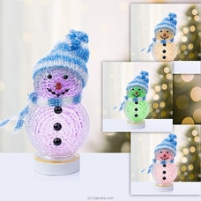 Snowman LED Light Deco - One USB Power Desk Mini LED Glowing Lights For Christmas Holiday Decoration at Kapruka Online