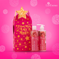 Luvesence Christmas Trio Box -  (Body Care- Rose) Buy Luv Essence Online for specialGifts