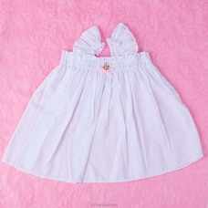 White Short Sleeved New Born Baby Dress at Kapruka Online