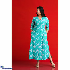 Soft Linen Printed Floral Dress at Kapruka Online