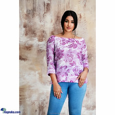 Linen Floral Batik Top Buy INNOVATION REVAMPED Online for specialGifts