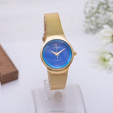 Citizen Ladies Blue Dial Gold Watch Buy Citizen Online for specialGifts