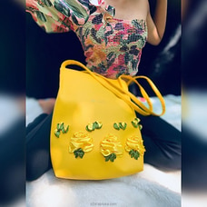 Artificial Flower Design Shoulder Square Girls Bag Strap Shoulder Handbags Lady ANNIVERSARY at Kapruka Online