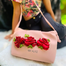 Artificial Flower Design Shoulder Square Girls Bag ANNIVERSARY at Kapruka Online