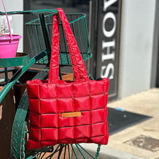 Red Quilted Ladies,Shoulder,Square girls Bag Buy OCKULT Online for specialGifts