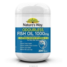 Nature`s Way Odourless Fish Oil 1000mg 200 Capsules at Kapruka Online