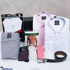 London Bold Gift Set-two Shirts-trouser-belt-vest-two Ties-socks,brief at Kapruka Online