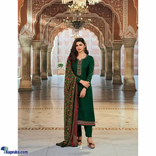UNSTITCHED EMBROIDERY WORKED Straight cut Shalwar 3 PIECES SET-001 Buy Qit Online for specialGifts
