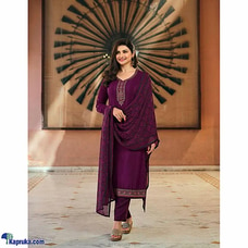 UNSTITCHED EMBROIDERY WORKED Straight cut Shalwar 3 PIECES SET-004 Buy Qit Online for specialGifts