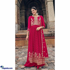 Fully readymade Blooming Georgette with Heavy Embroidery  frock style shalwars-02 Buy Qit Online for specialGifts