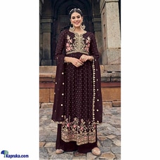 Fully Readymade Blooming Georgette With Heavy Embroidery Frock Style Shalwars-04 at Kapruka Online