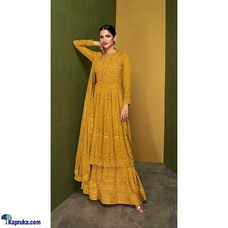 FULL STITCHED REAL GEORGETTE frock style shalwar -004 Buy Qit Online for specialGifts