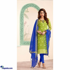 UNSTITCHED 3 PIECES MATERIAL Banarasi Straight cut Shalwar -003 Buy Qit Online for specialGifts