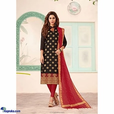 UNSTITCHED 3 PIECES MATERIAL Banarasi Straight cut Shalwar -008 Buy Qit Online for specialGifts