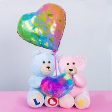 Together We Are Perfect `Love Bear With Fluffy Heart at Kapruka Online