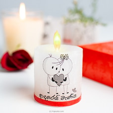 `Adarei Menika` Hand Made Scented Candle  - For Anniversary Celebration , Romance Candle, Home decor Candles at Kapruka Online