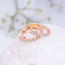 Alankara Pink Gold Diamond Hoop Earring 0.11 Karat Vvs1/G (Afe 1497) Buy ALANKARA Online for specialGifts