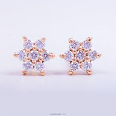 Alankara pink gold diamond earring studs 0.13 karat vvs1/G (afe 1497) - alankara diamond jewelery VALENTINE,ANNIVERSARY at Kapruka Online