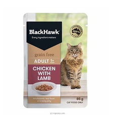 Black Hawk Adult Grain Free Wet Cat Food - Chicken With Lamb - 85G - BHC501 at Kapruka Online