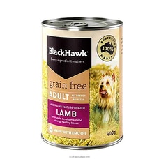 Black Hawk Adult Grain Free Lamb Wet Dog Food Tin - 400g - BHC402-1 Buy Black Hawk Online for specialGifts