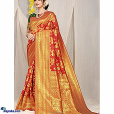 Pure silk saree with Pure gold Jari wewing work-01 at Kapruka Online