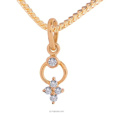 Vogue 22K Gold Pendant Set With 5 (c/z) Round Buy VOGUE Online for specialGifts