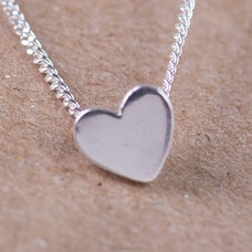 Solid heart pendant in 925 Sterling Silver  Online for specialGifts