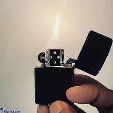 Zippo Lighter -Black (A Grade Quality Copy - Refillable- without liquid ) Buy Online Grocery Online for specialGifts