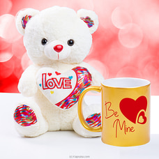 Hug Me Tight Teddy With Mug Buy valentine Online for specialGifts