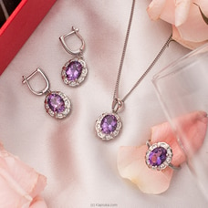 Chamathka  Love Bug S925 Sterling Silver Full set in Amethyst Buy Chamathka Online for specialGifts