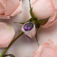 Chamathka  Chamathka ?Drunk in love? S925 Amethyst Gents Ring Buy Chamathka Online for specialGifts