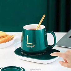 Lucky Coffee Cup and Saucer Set with USB Heating Pad at Kapruka Online