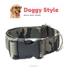 Large Adjustable Camouflage Hard Nylon Dog Neck Collar Clip Clasp Camo Necklace Pet Puppy Dogs Medium Extra Collars Safety Belt Strap Accessory Plasti at Kapruka Online