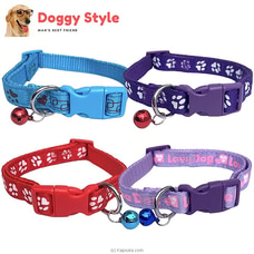 Pet Puppy Small Nylon Neck Collars with Bell Dog Buckle Jingle Bells Adjustable Dogs Necklace Collar Safety Belt Strap Accessory Plastic Side Release  Online for specialGifts