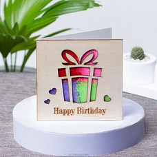 Happy Birthday Wooden Birthday Card at Kapruka Online