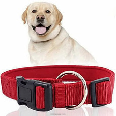 Adjustable Large Red Hard Nylon Dog Neck Collar Clip Clasp Necklace Pet Dogs at Kapruka Online