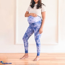 All-day Maternity Leggings - Tie-dye Blue Buy BLUSH MUMMY Online for specialGifts