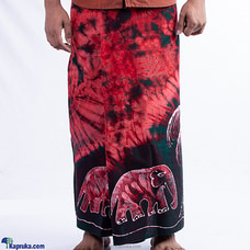 Hand Craft Batik Sarong Red Buy RAYGA Online for specialGifts