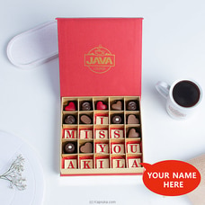 Personalized `I Miss You ` Chocolate 25 Piece Box Buy lover Online for specialGifts