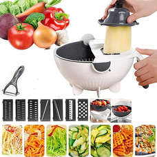 Vegetable Slicer Cutter 9 in 1 Cheese Shredder Grater Vegetable Chopper with Drain Basket Buy new year Online for specialGifts