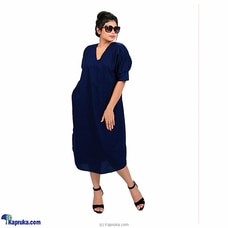 Batwing Sleeve Blended Midi Dress-MC003 Buy KICC Online for specialGifts