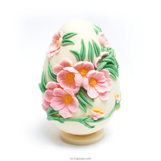 Shangri La Easter Flower Embroidery White Chocolate Egg Buy Shangri La Online for specialGifts