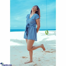 Delightful Duo Romper- Denim Blue Buy JOEY CLOTHING Online for specialGifts