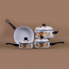 7PCS ENAMEL COOKWARE SET (INDUCTION READY) Buy new year Online for specialGifts