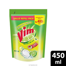 Vim Dish Wash Liquid Refill Pouch 450ml at Kapruka Online