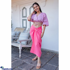 Vichithra Wrap Skirt/ Lungi- Pink Buy JOEY CLOTHING Online for specialGifts