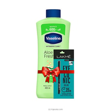 Vaseline Aloe Fresh Without Pump 400ml - GET  A FREE LAKME KAJAL EYELINER Buy Vaseline Online for specialGifts