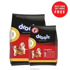 Drools Puppy Dog Food Chicken and Egg 3KG - 800G Pack Free Bundle Pack Buy pet Online for specialGifts
