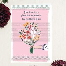 Flower Of Love For Mom Greeting Card Buy mothers day Online for specialGifts